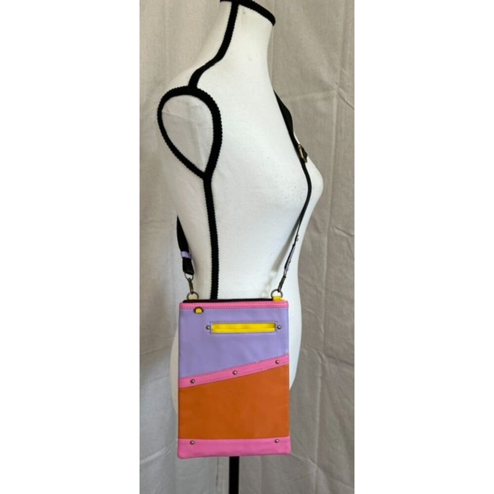 NWT Foxie Brisk Color-Block Vegan Leather Crossbody